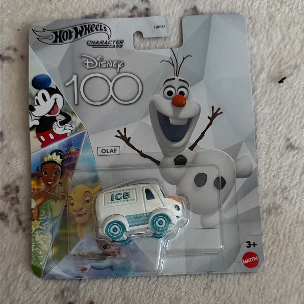 Mattel Hot Wheels Disney Olaf Ice Cream Truck - White and Blue